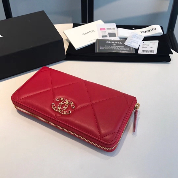 シャネル財布素材ディテール